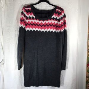 Long sleeved sweater dress